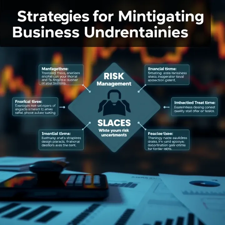 Diagram showing strategies for minimizing business uncertainties and enhancing decision-making